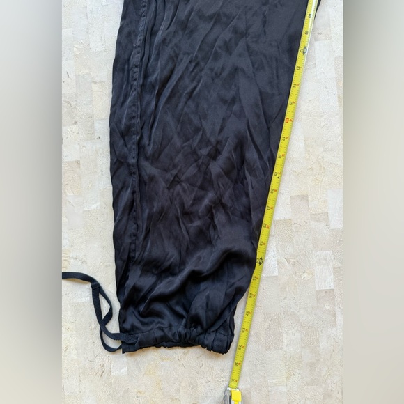 PINK Victorias Secret Parachute Pants Cargo Pockets Black Streetwear Y2K Rap - M - Picture 3 of 6